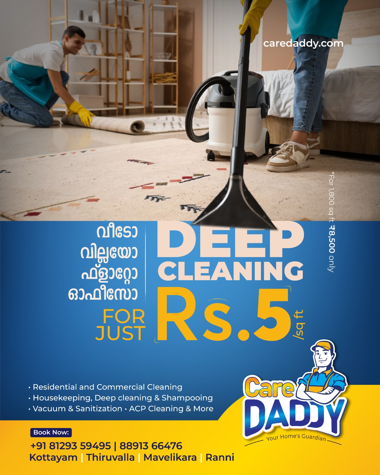 Caredaddy cleaning services