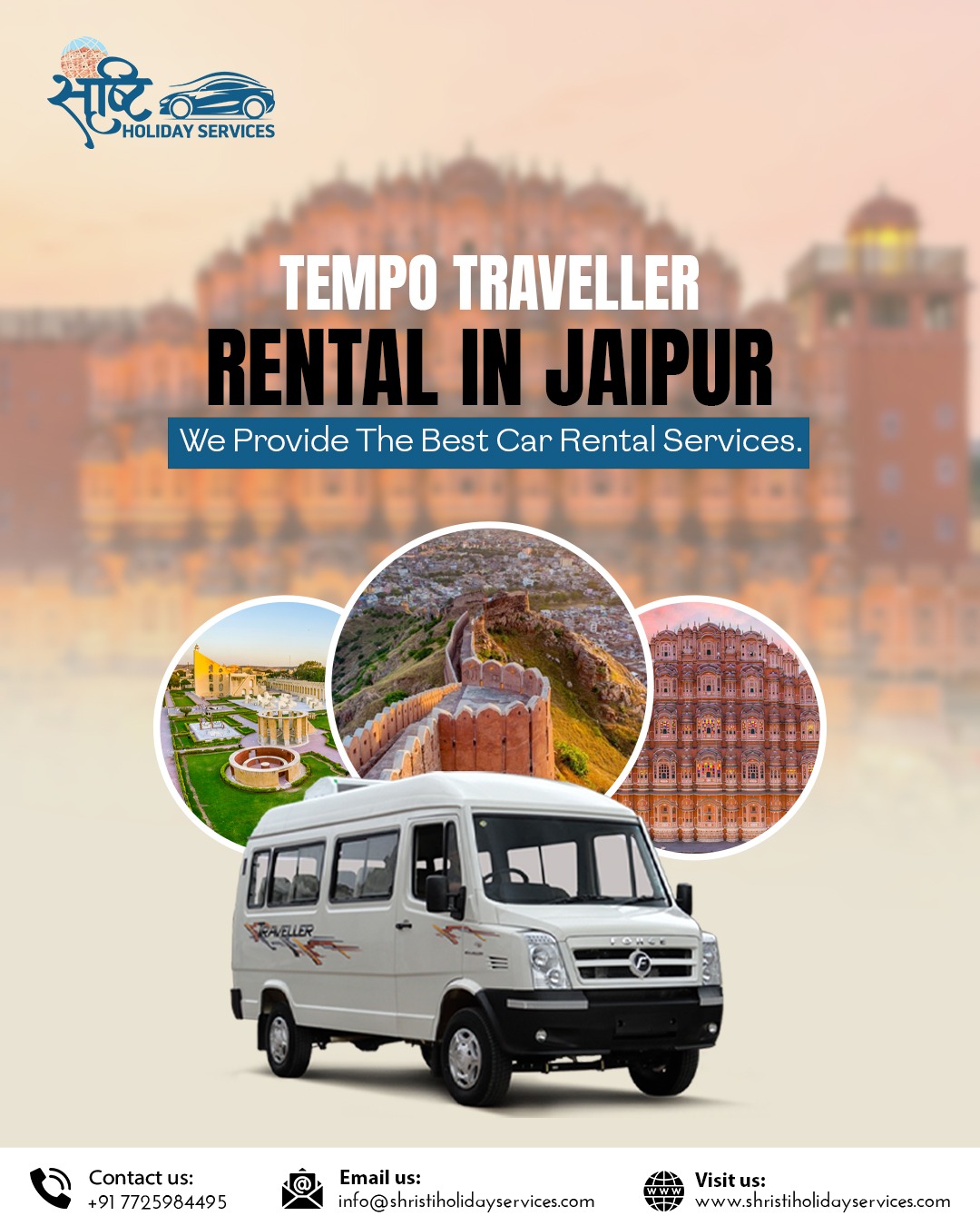 Jaipur Tempo Traveller Hire – Affordable Rental Services