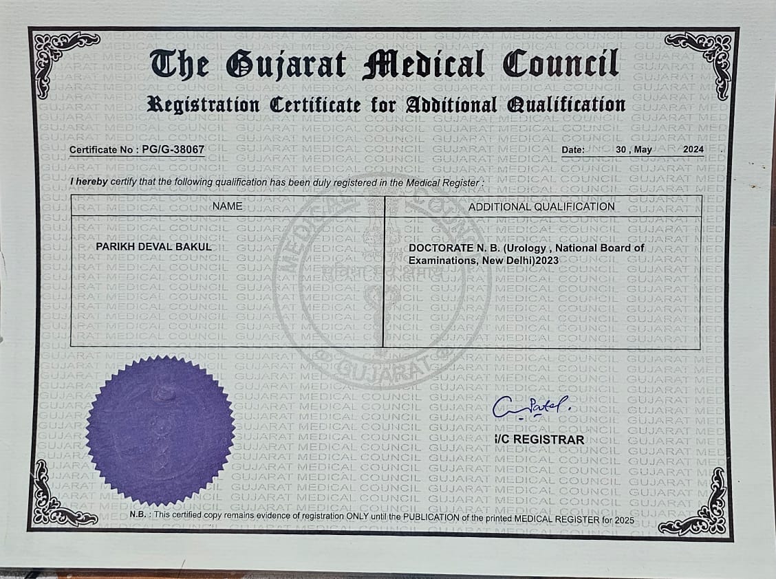 Dr. Deval Parikh-Urologist In Valsad