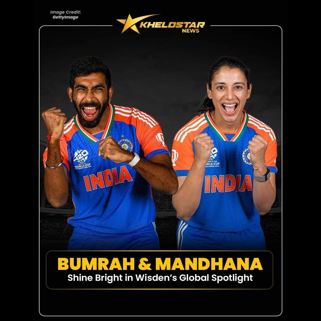 Wisden Names Bumrah and Mandhana Among World’s Best