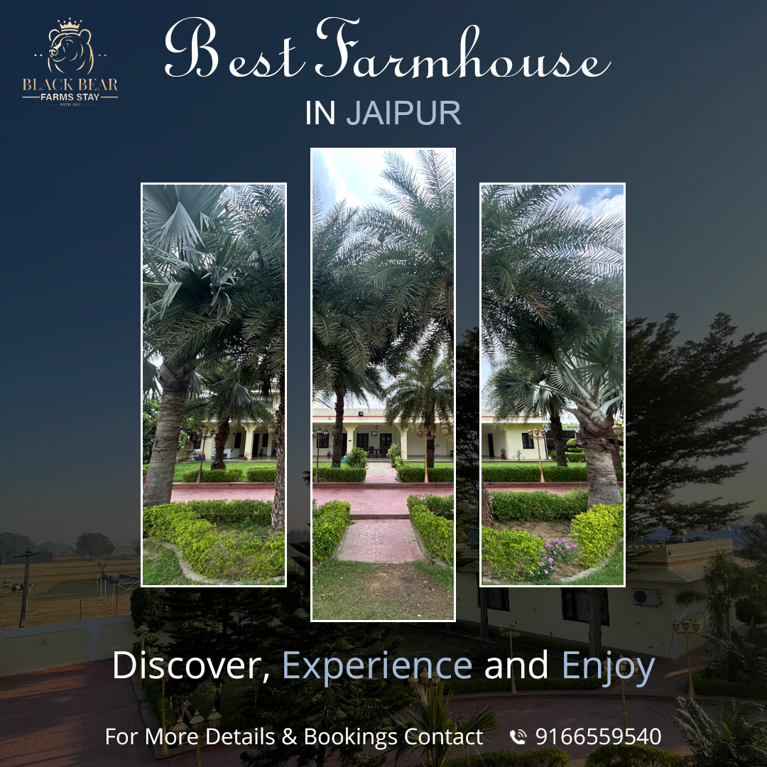 Black Bear Farmhouse – Best Farmhouse in Jaipur | Best Farm Stay in Jaipur | Private Villa in Jaipur