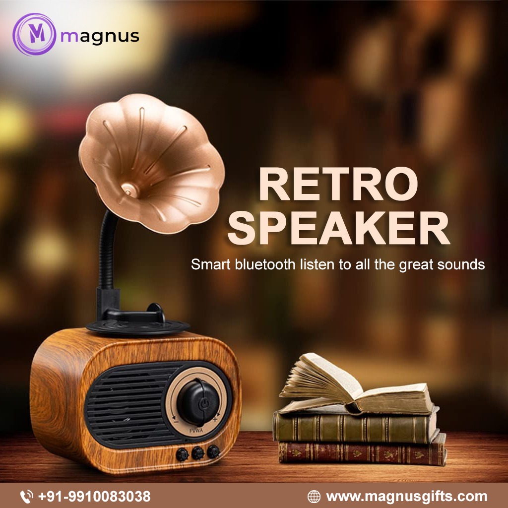 Retro Bluetooth Speaker – Old School Vibes, Smart Tech