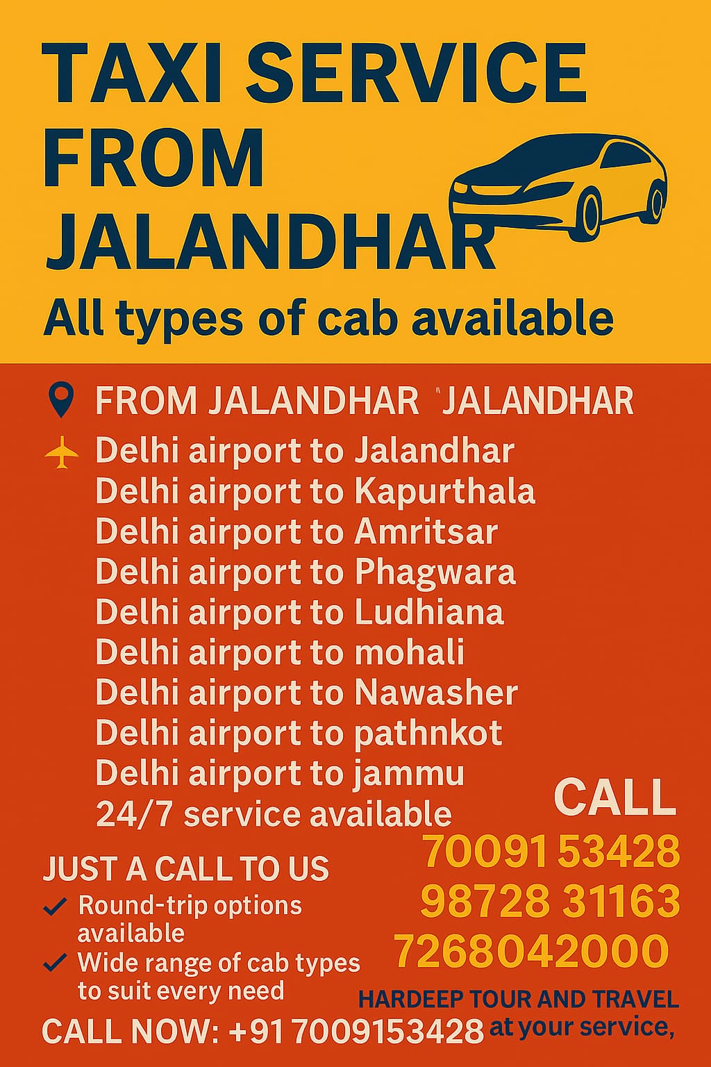 Hardeep tour and travel taxi service