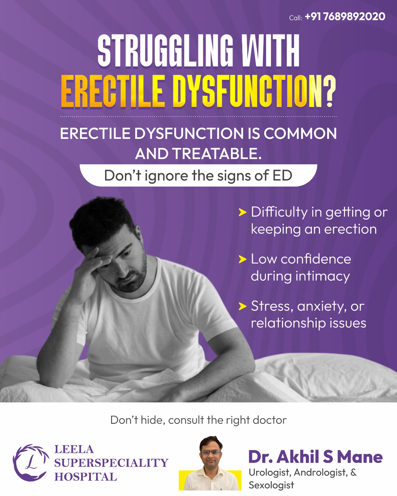 Best Doctor for Erectile Dysfunction Treatment – Dr. Akhil S Mane