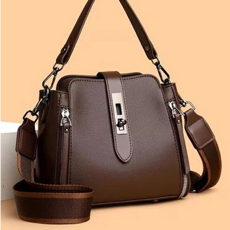 Elegant Crossbody Wide Strap Sling Bag