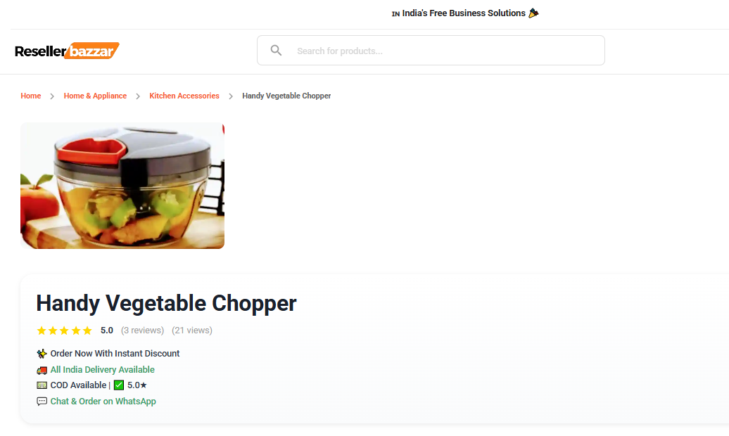 Handy Vegetable Chopper