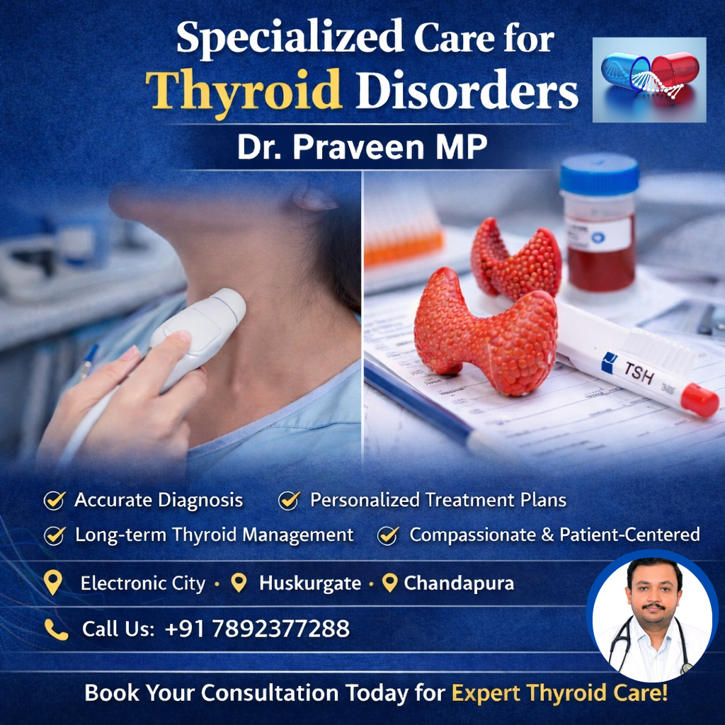 🦋 Specialized Care for Thyroid Disorders – Dr. Praveen MP