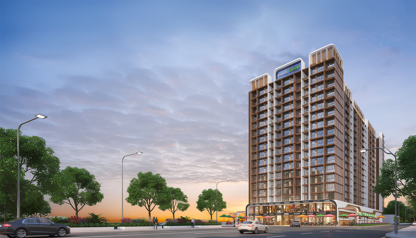 Buy Luxury 1BHK & 2BHK Flats at Shreeji Greens, Pushpak Nagar