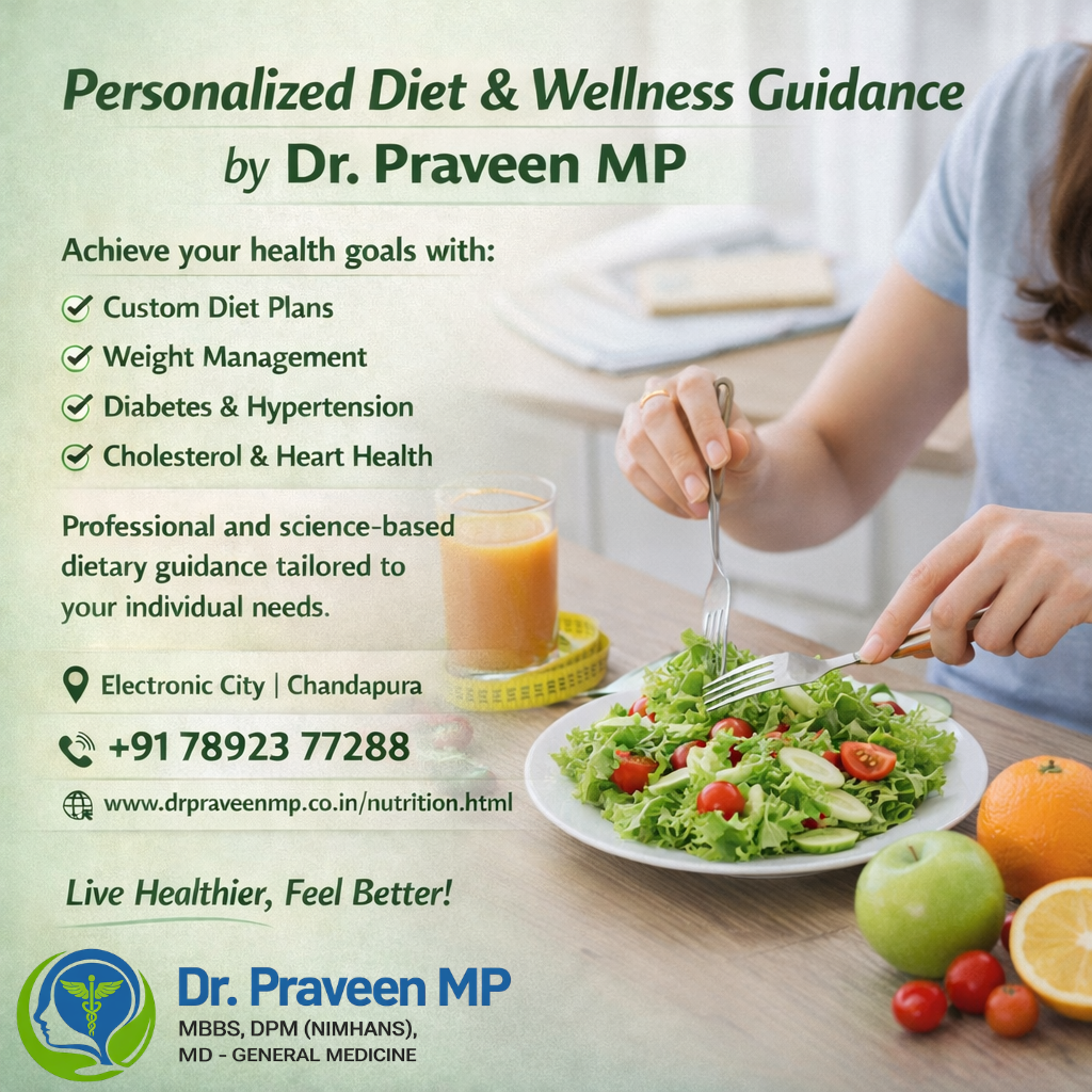 Personalized Diet & Wellness Guidance by Dr. Praveen M P