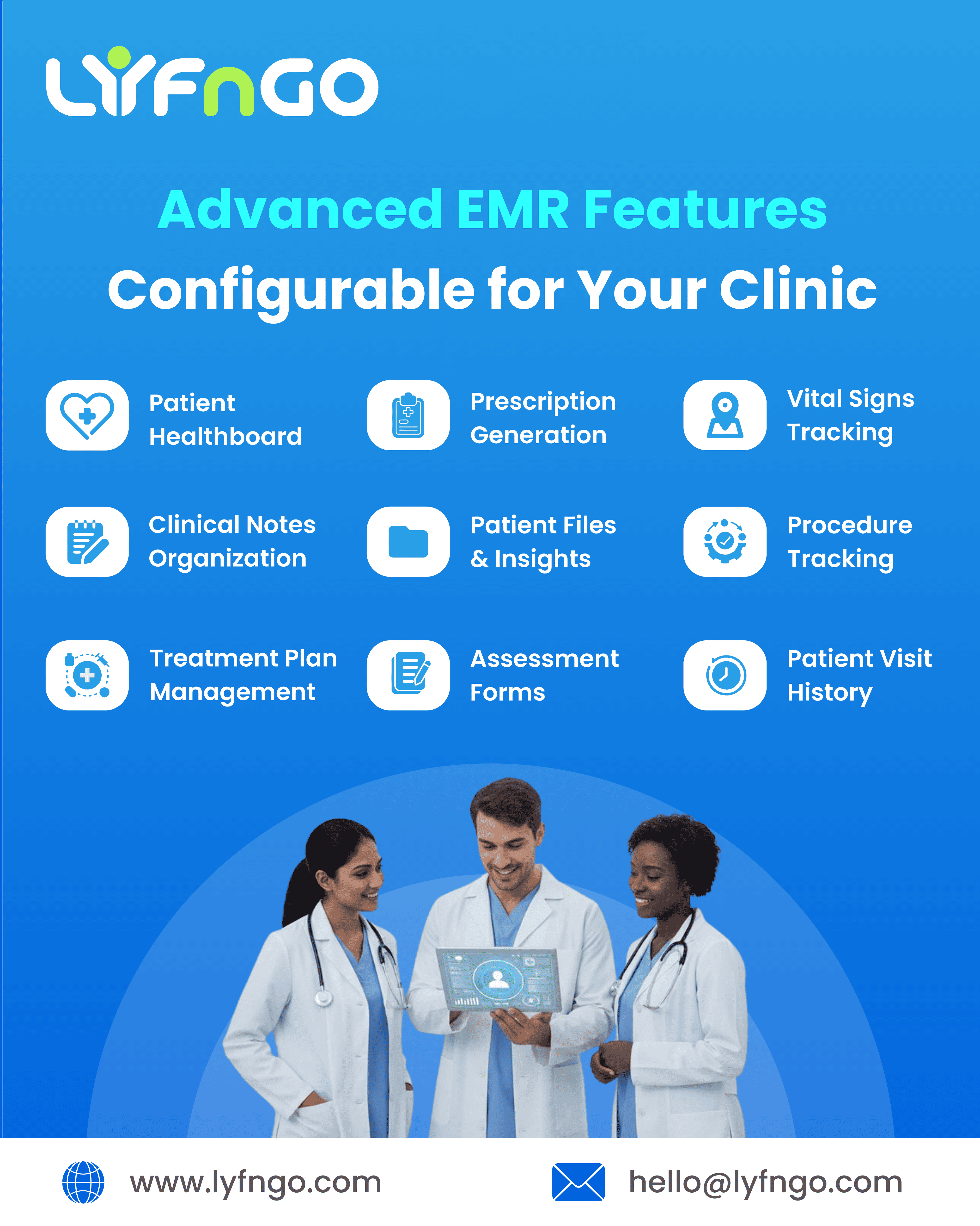 Integrated Agentic AI Clinic Management Software - LYFnGO Technologies