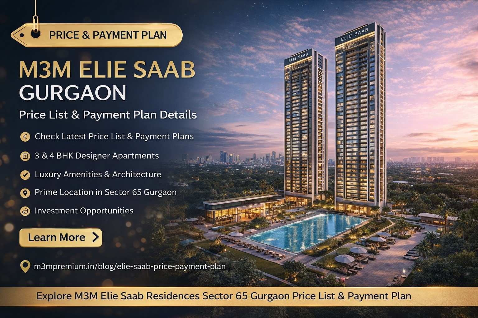 M3M Premium Gurgaon Luxury Apartments | Price & Floor Plans