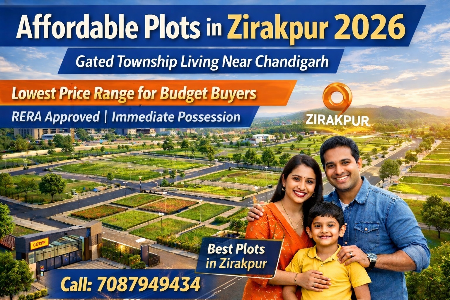 Premium Residential Plots for Sale in Zirakpur