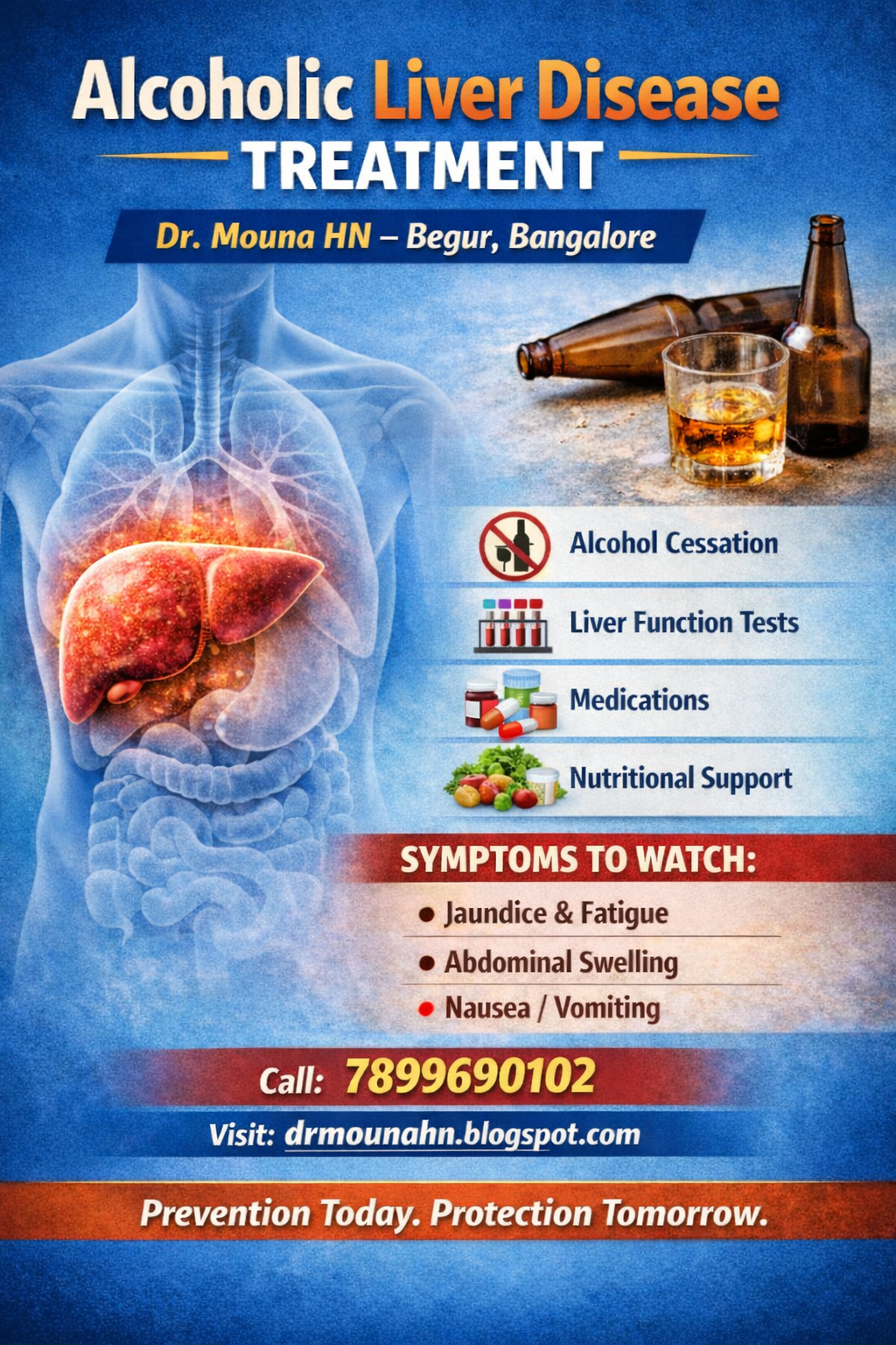 Alcoholic Liver Disease Treatment by Dr. Mouna HN – Begur, Bangalore
