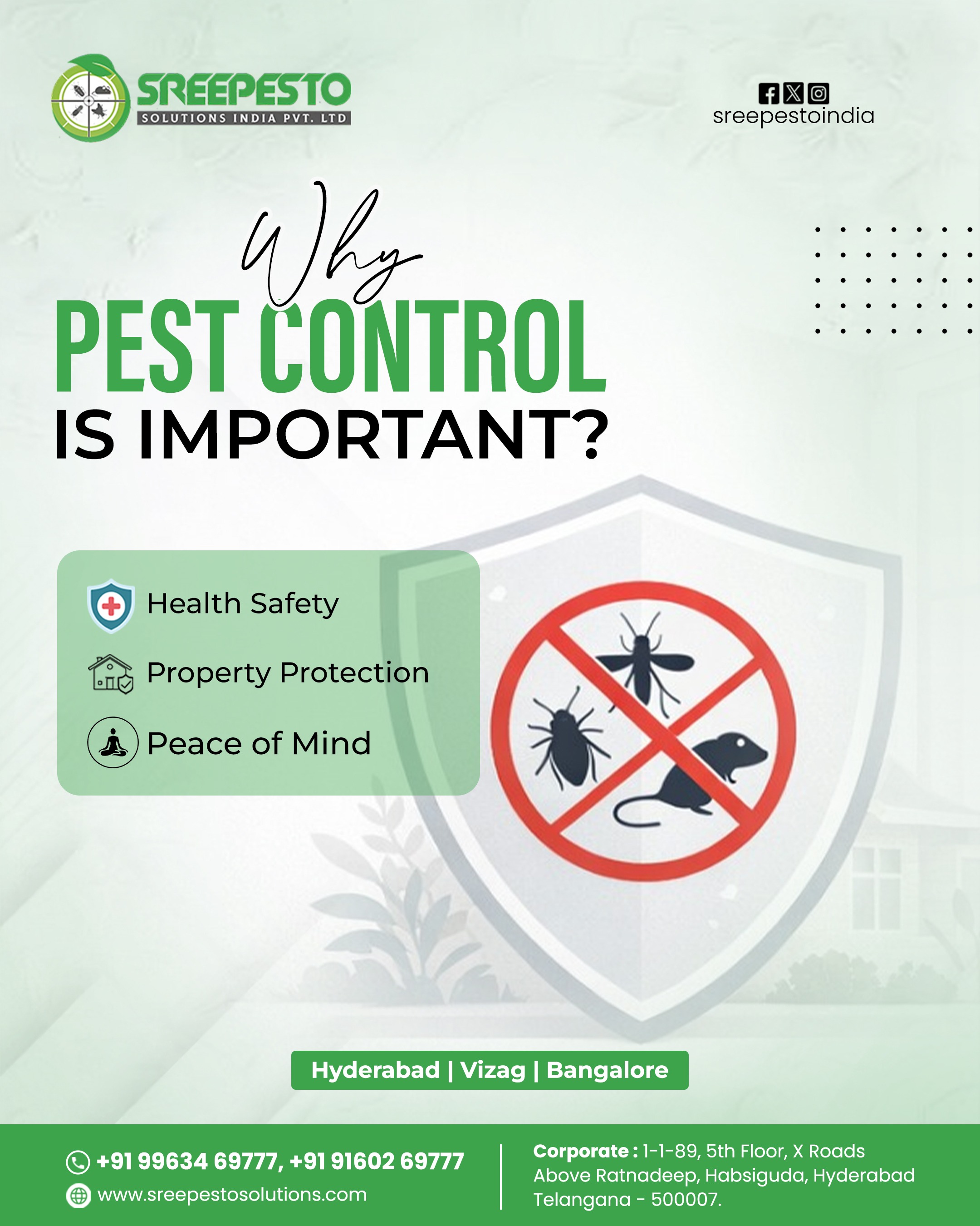 Cockroach Pest Control Services in Hyderabad