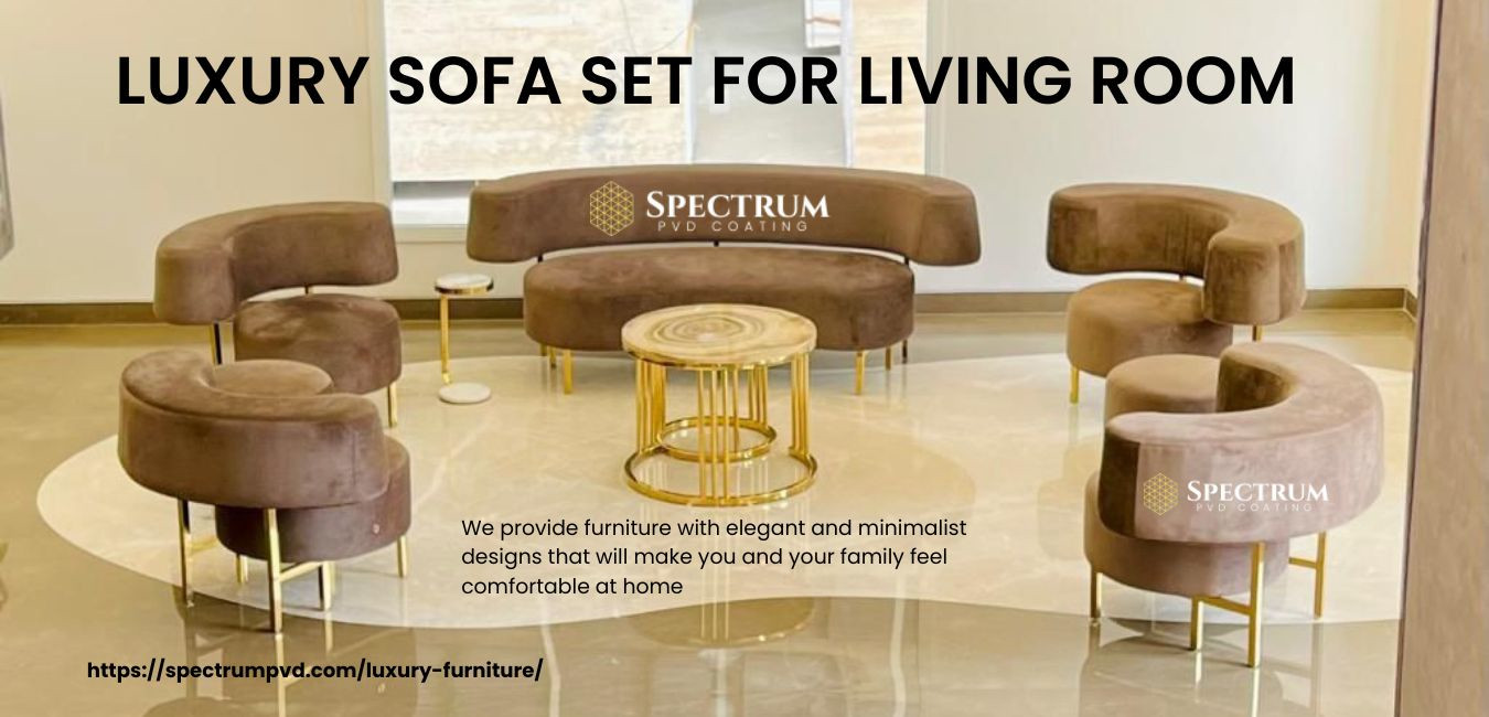 Luxury Leather Sofa Set