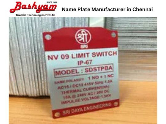Name Plate Manufacturer in Chennai