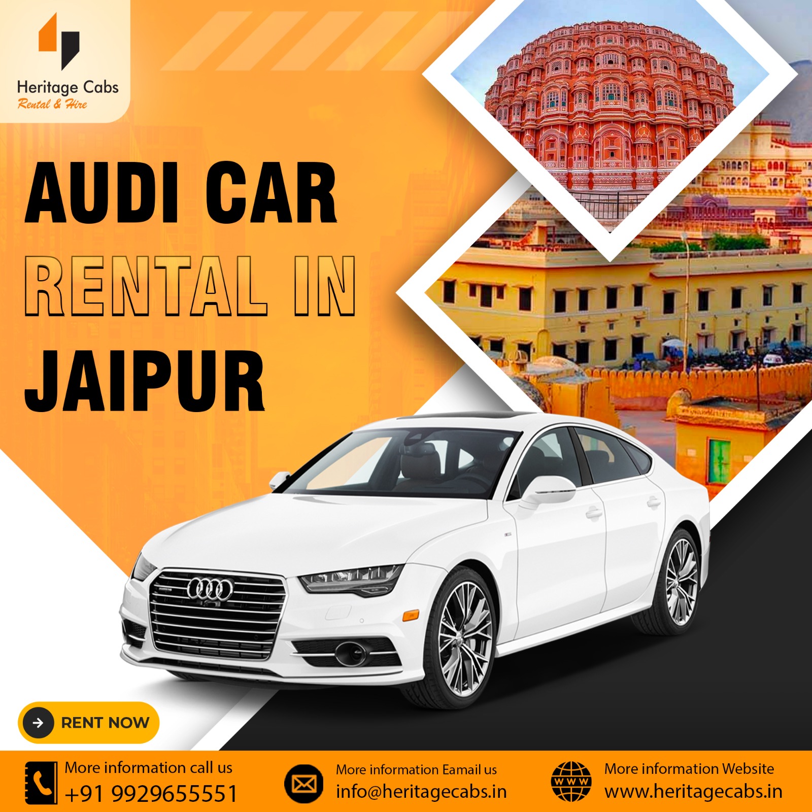 The top Audi car rental service in Jaipur