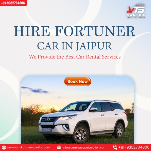 Hire Toyota Fortuner in Jaipur | Best Car Rental Service