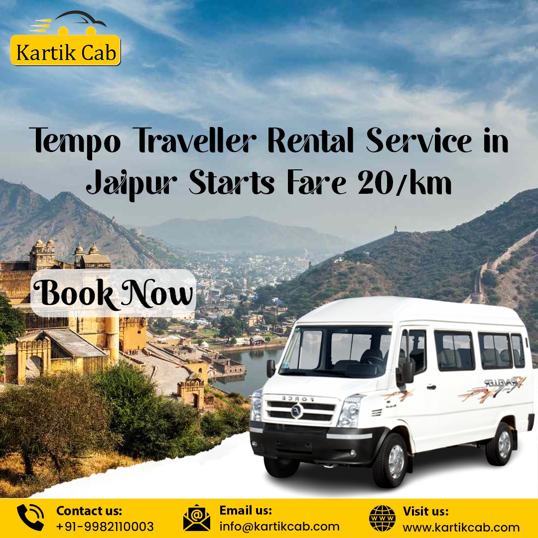 Tempo Traveller Rental Service in Jaipur Starts Fare 20/km
