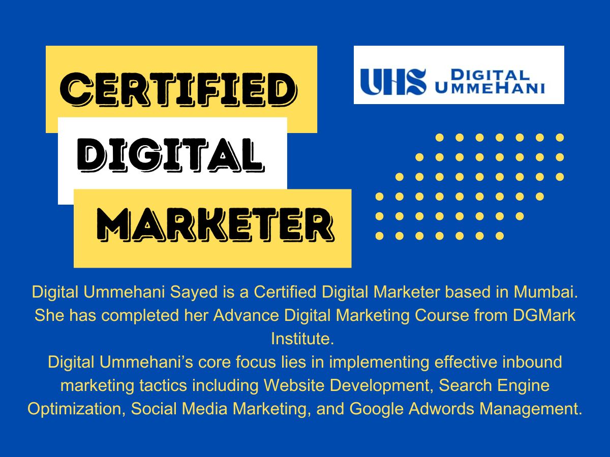 Digital Ummehani Sayed – Best Digital Marketer in Mumbai