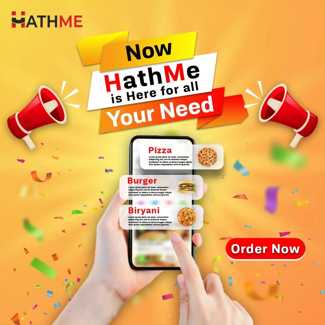 ORDER ONLINE FROM HATHME FOOD DELIVERY APP IN NOIDA