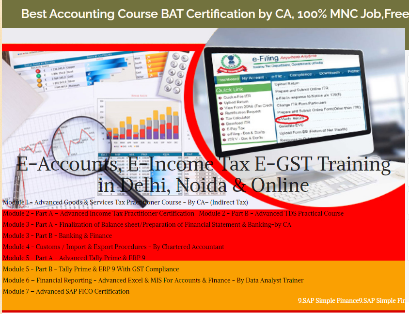 Accounting Training Course in Delhi 110001 - Get Valid Certification by SLA Consultants Accounting Institute, SAP FICO and Tally Prime Institute in Delhi, Noida, [ Learn New Skills of Accounting & Finance for 100% Job] New FY 2024 Offer, in PNB Bank.