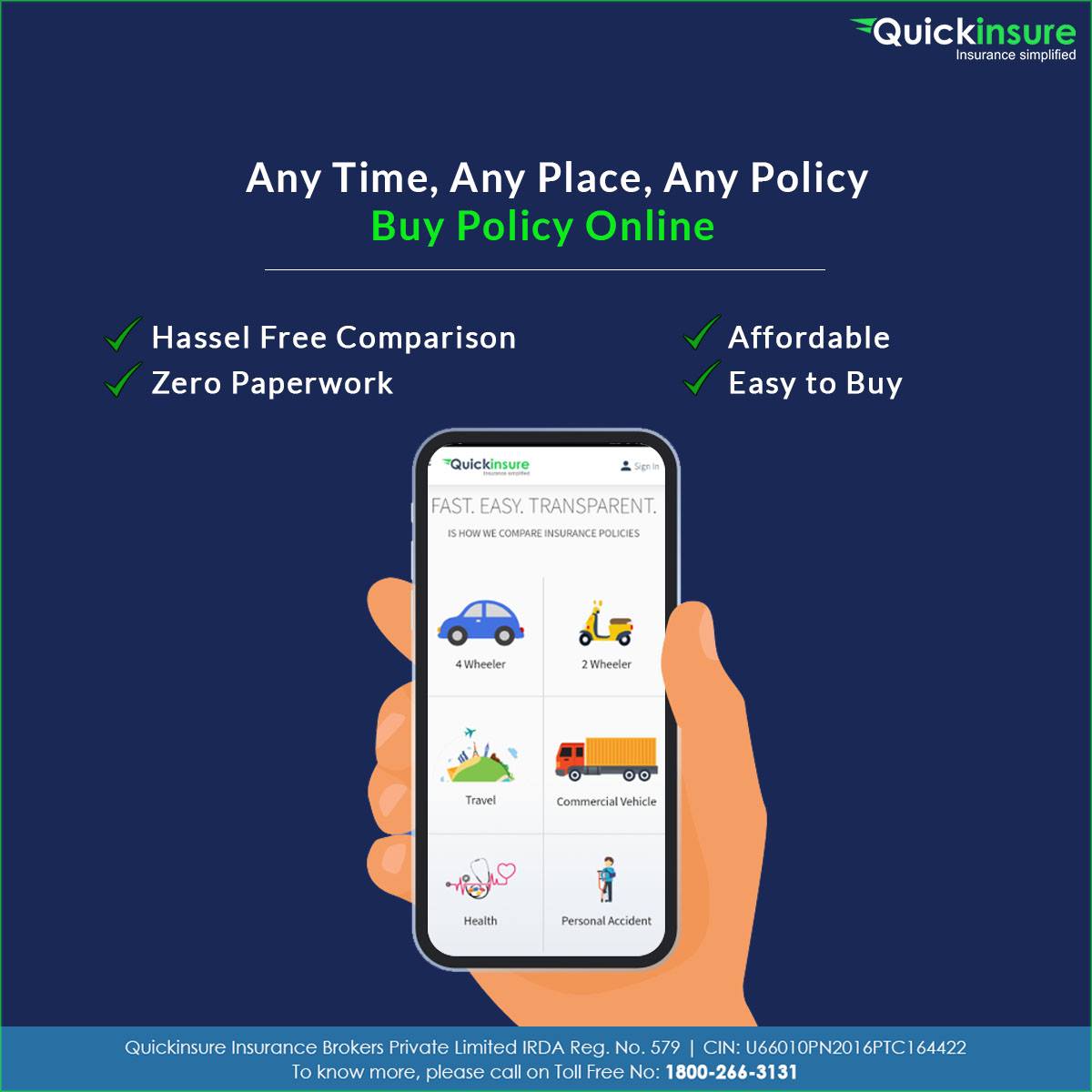 Car Insurance policy online renewal | QuickInsure
