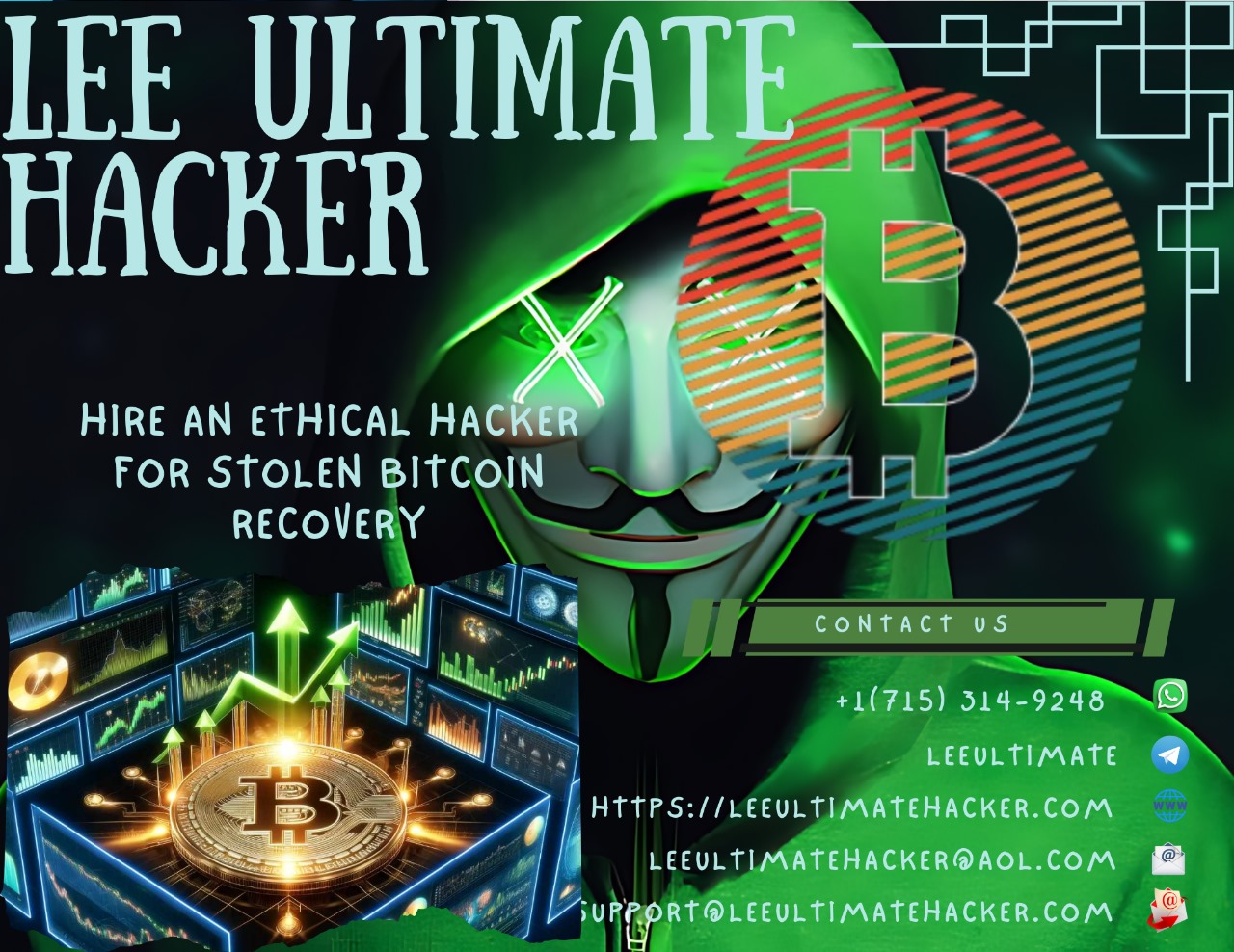 MOST RELIABLE HACKER TO RECOVER LOST BITCOIN CONTACT LEE ULTIMATE HACKER