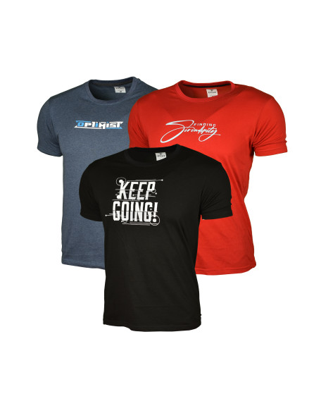 Multicolor Mens Round Neck T-shirts Pack of 3
