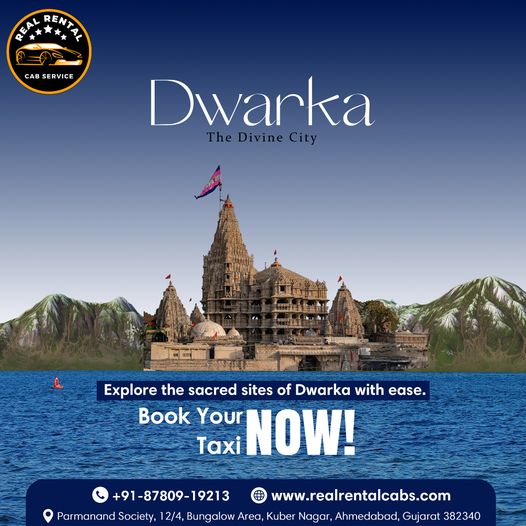 Book Taxi from Hirasar Airport to Dwarka