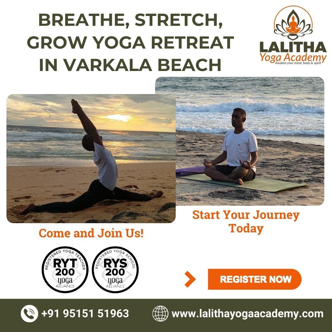 Experts in Yoga Teacher Training at Varkala,Kerala by Lalitha Yoga Academy
