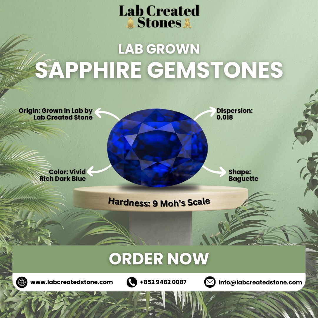 Lab-Created Blue Sapphire Stone