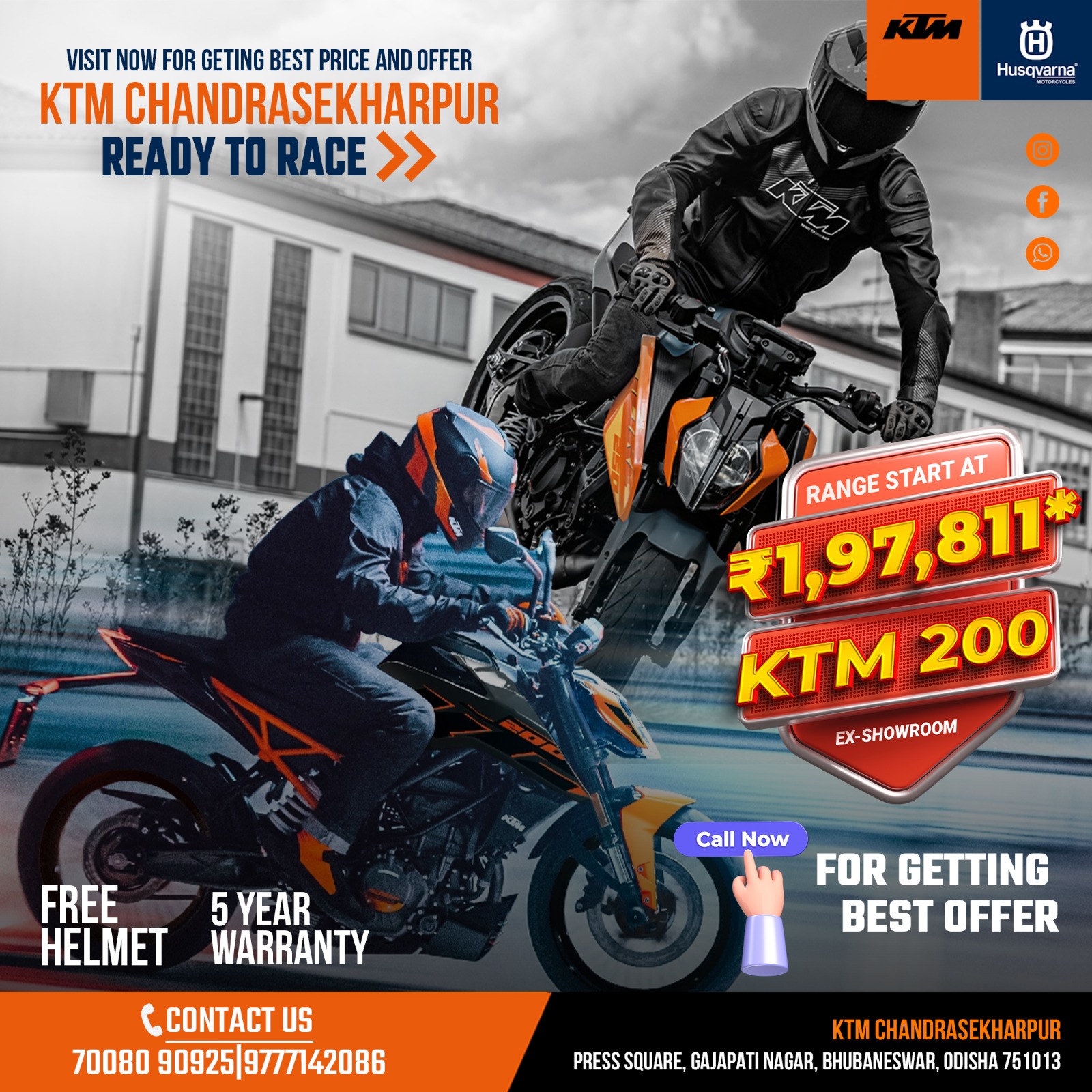 KTM Showroom Chandrasekherpur