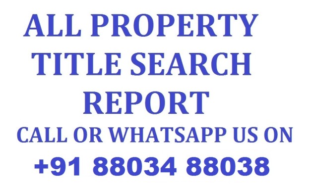 Property Title Search Report Call 8803488038
