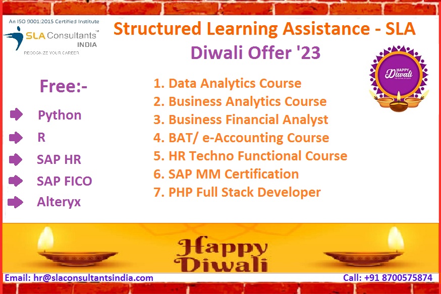 Data Analytics Training Course in Delhi, Ganesh Nagar, Free R & Python Certification, Diwali Offer '23, Free Job Placement, Free Demo Classes,
