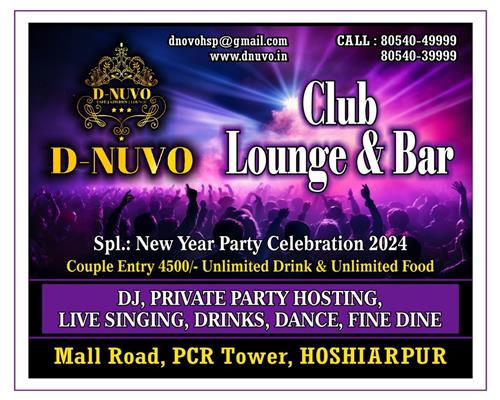 dnuvo prenium club lounge & bar hoshiarpur