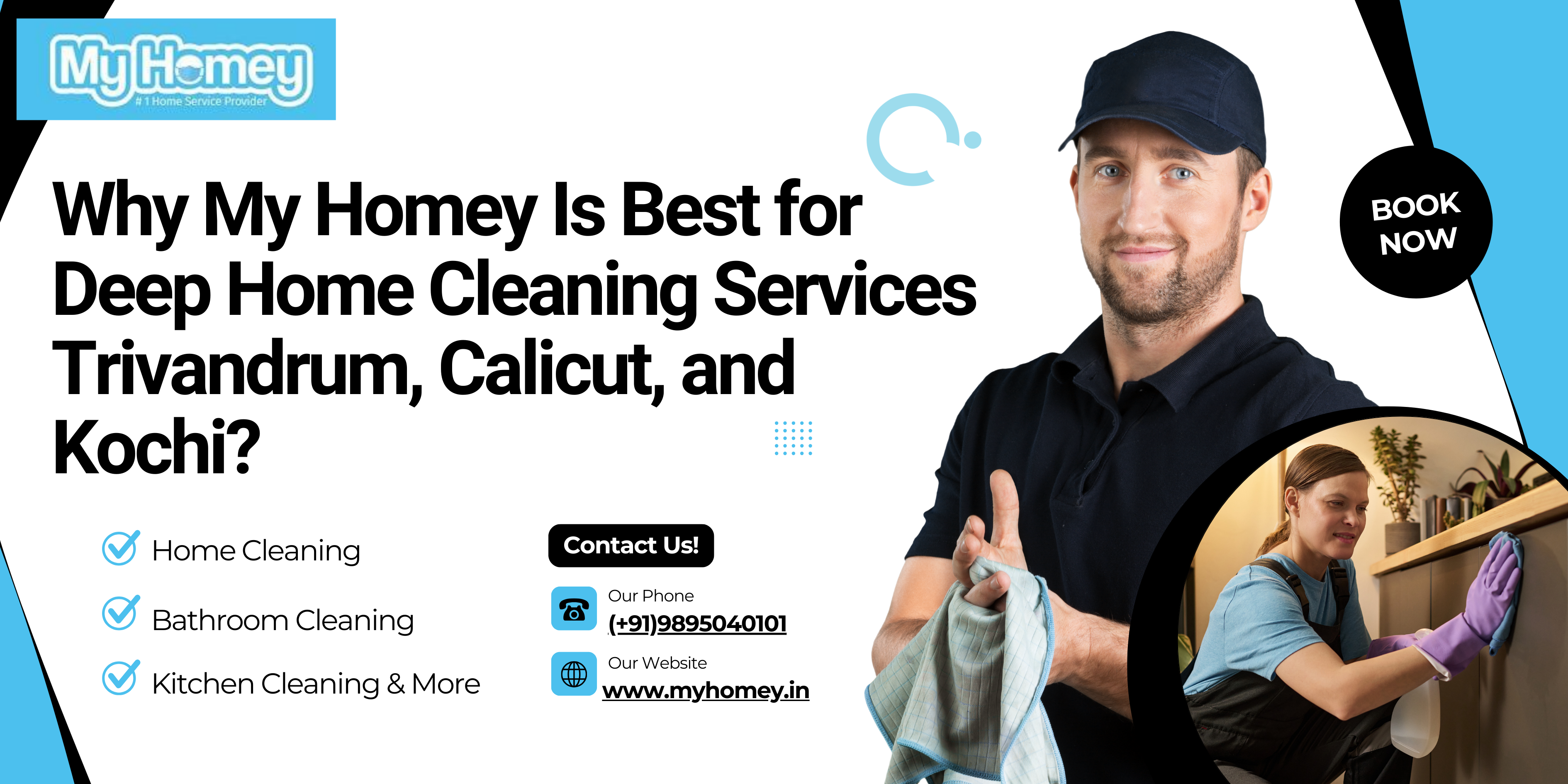 Why My Homey Is Best for Deep Home Cleaning Services Trivandrum, Calicut, and Kochi?