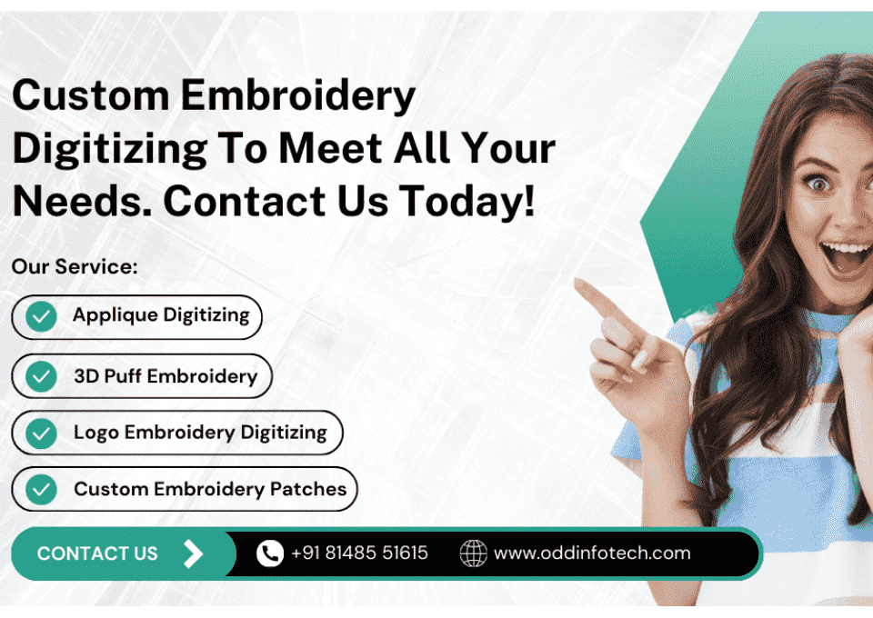 odd infotech embroidery digitizing service | graphic design in san jose
