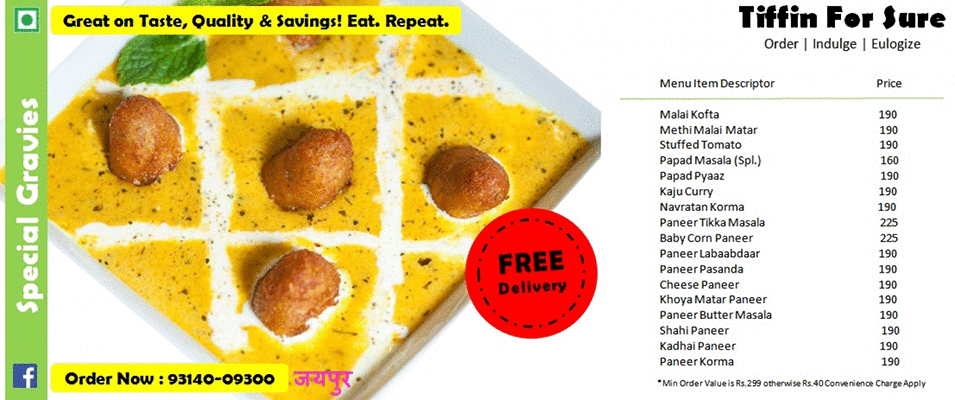 Restaurants Eat Outs Jaipur Tiffin For Sure