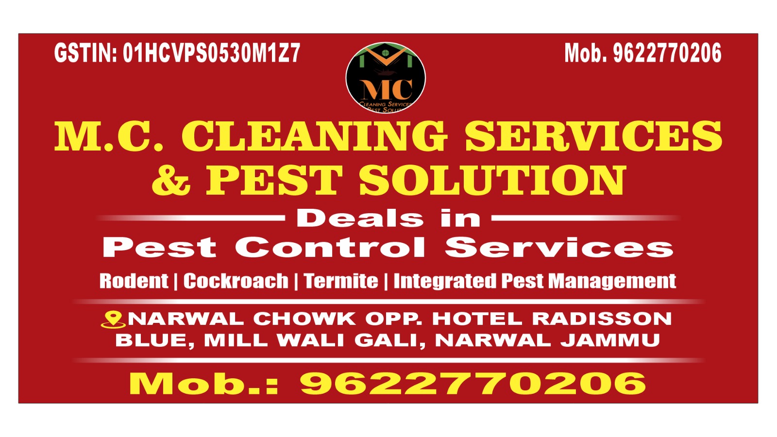 m c cleaning services and pest solution | business directory in jammu