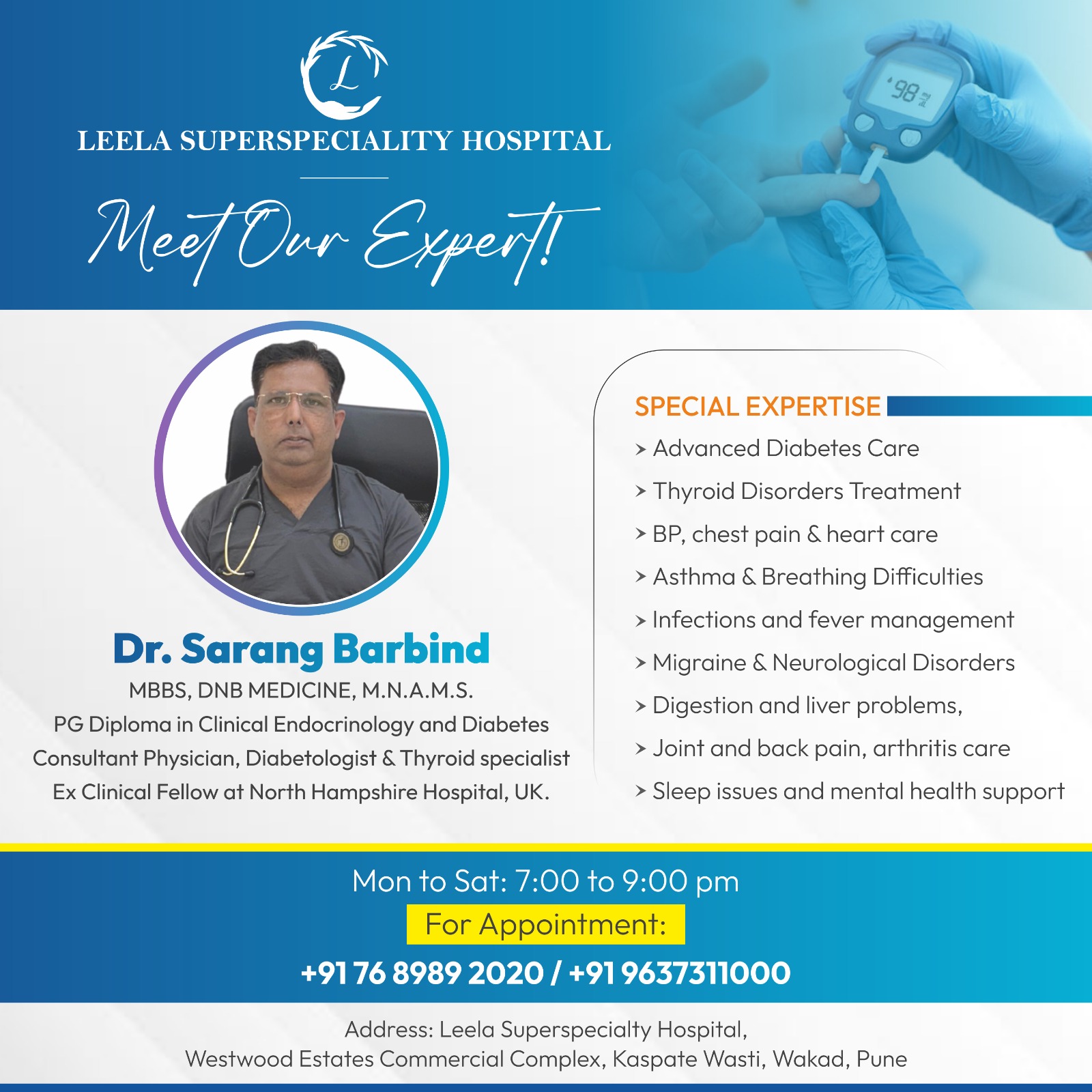 general physician in wakad, - dr. sarang barbind | health in pune