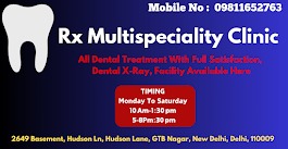 rx multispeciality clinic | dentists in delhi
